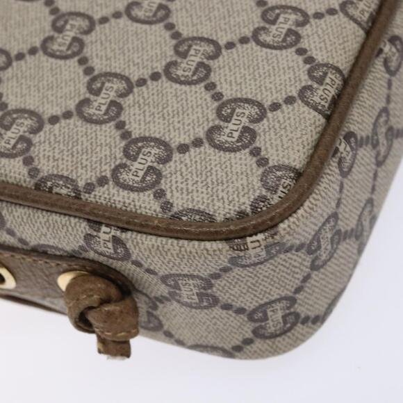 GUCCI GG Plus Supreme Shoulder Bag Pvc Beige Gold - Picture 11 of 16